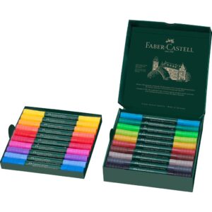 FABER CASTELL – 25 Felt Tip Connector Sketch Pens Colour Sketch Draw Art  Craft