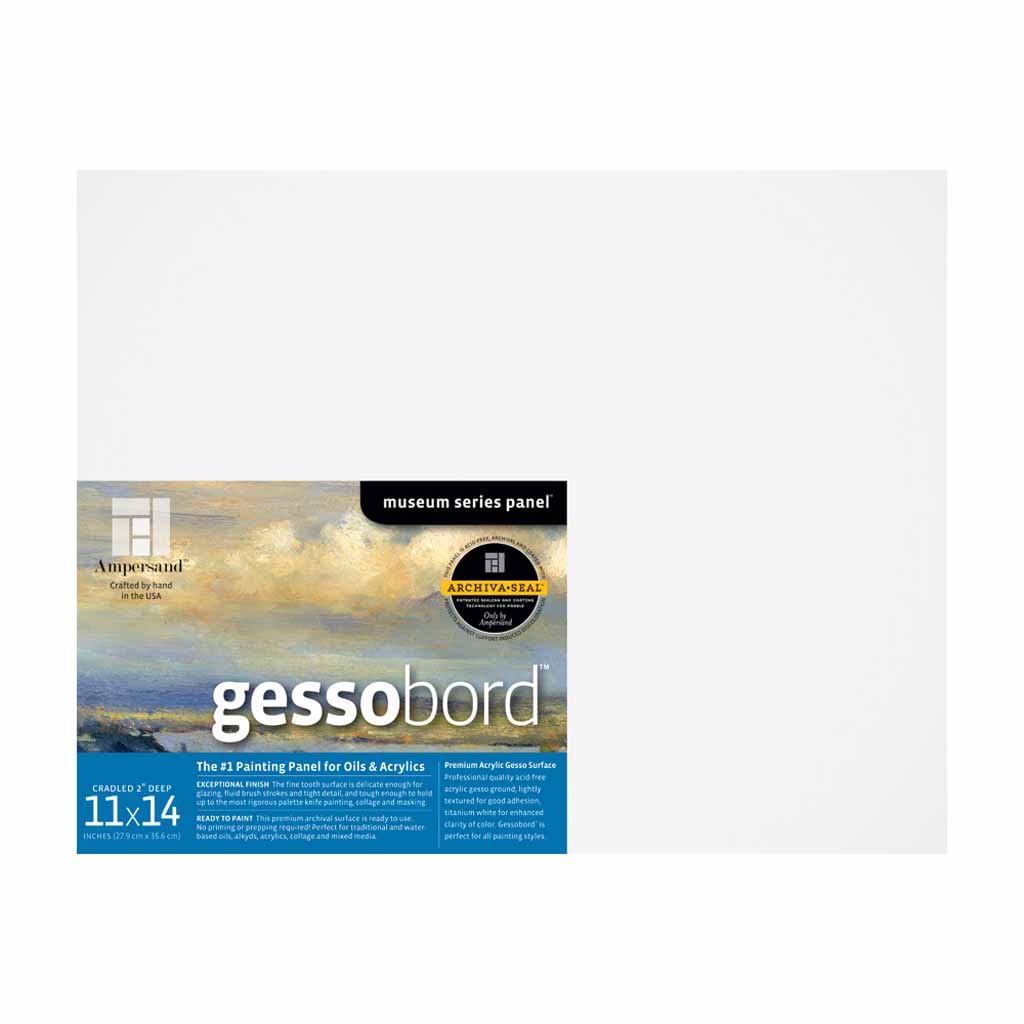 Ampersand Art Supply GBS088 Gessobord 1/8 Inch Flat 8x8 for sale online