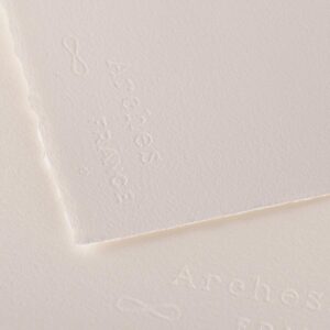 Arches Watercolor Paper 156 lb Hot Press - Natural White, 25.75 x 40 (25  Sheets)