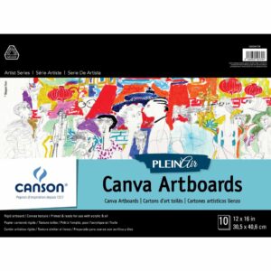 Canson Plein Air Canva Artboard - White 12 x 16 in 2 Ply (1.5mm)