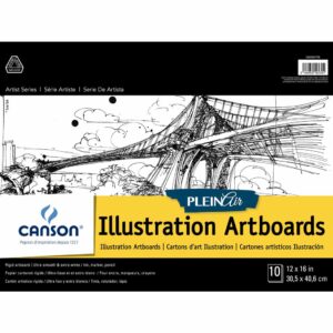 Canson Plein Air Illustration Artboard - White 12 x 16 in 2 Ply (1.5mm)