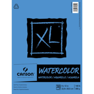 Canson XL Watercolor Pads - Natural White 9 x 12 in Cold Press 300gsm (140lb)