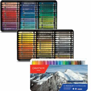 Caran dAche Neocolor II Artists Crayon Sets - 84 Color Tin Box