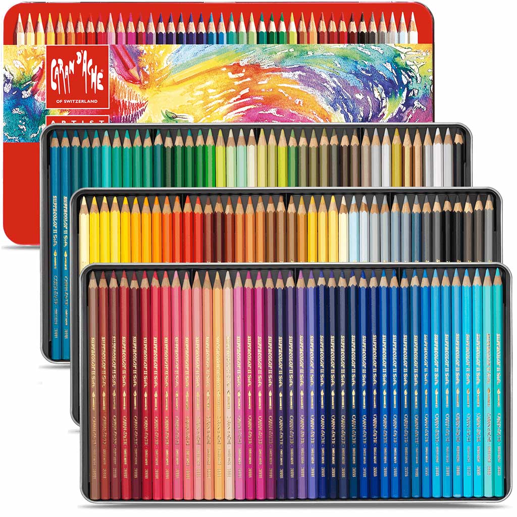 Caran d'Ache Supracolor Soft Aquarelle Watercolor Pencil Sets