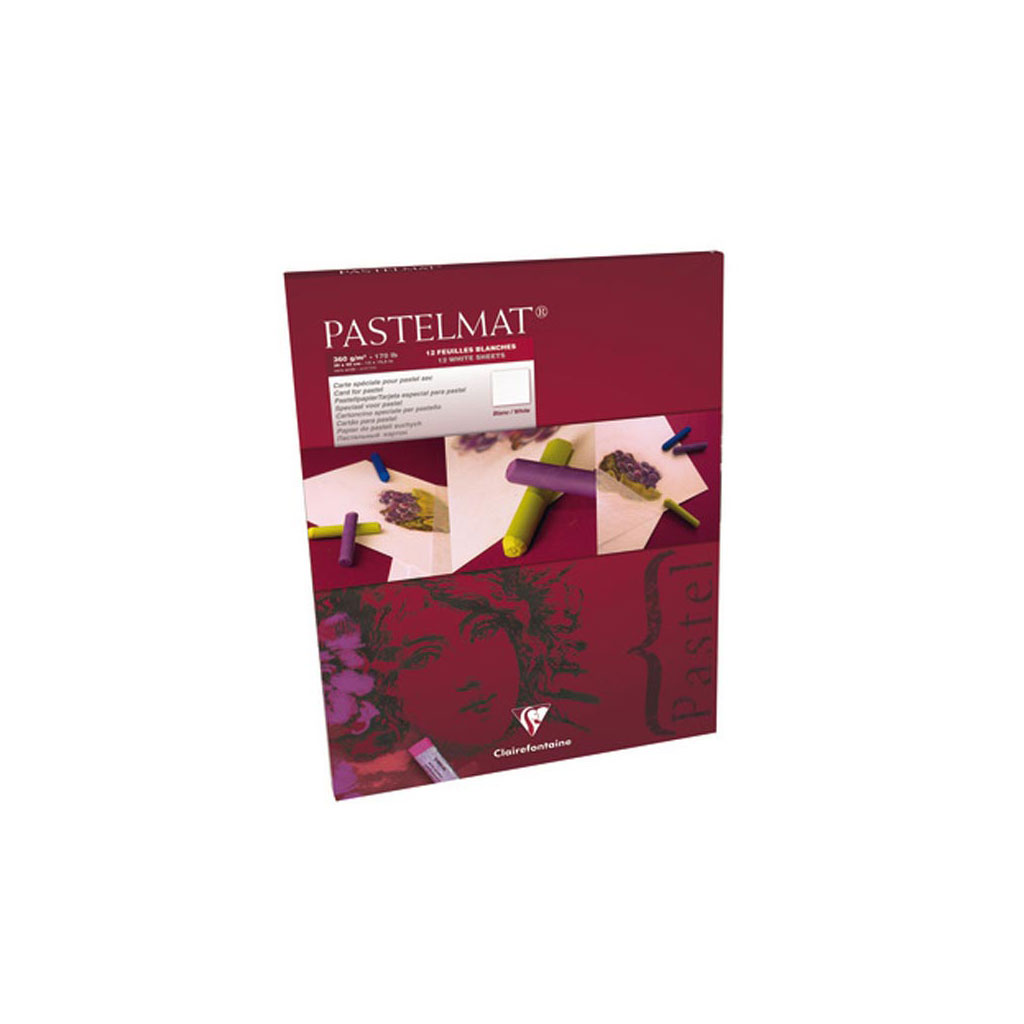 Clairefontaine Pastelmat Pad No.2 (24x30) cm 12 Sheets (3 sheets in each  Colour)
