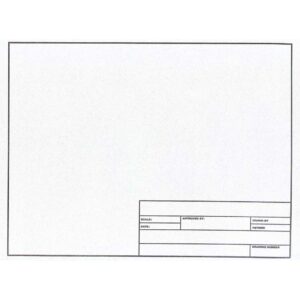 Clearprint Design Vellum 1022-HTS Title Block Pkg of 10 Sheets 24" x 36"
