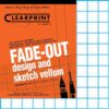 Clearprint Design Vellum 1000H-10 Fade-Out Pad 10 x 10 Grid 8.5" x 11"