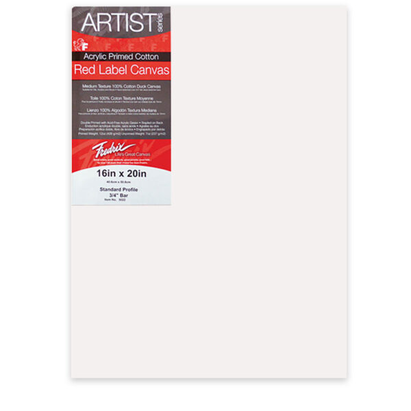 Fredrix Red Label Cotton Canvas  - Red Label Canvas 3/4 in Profile 48  x 48 in