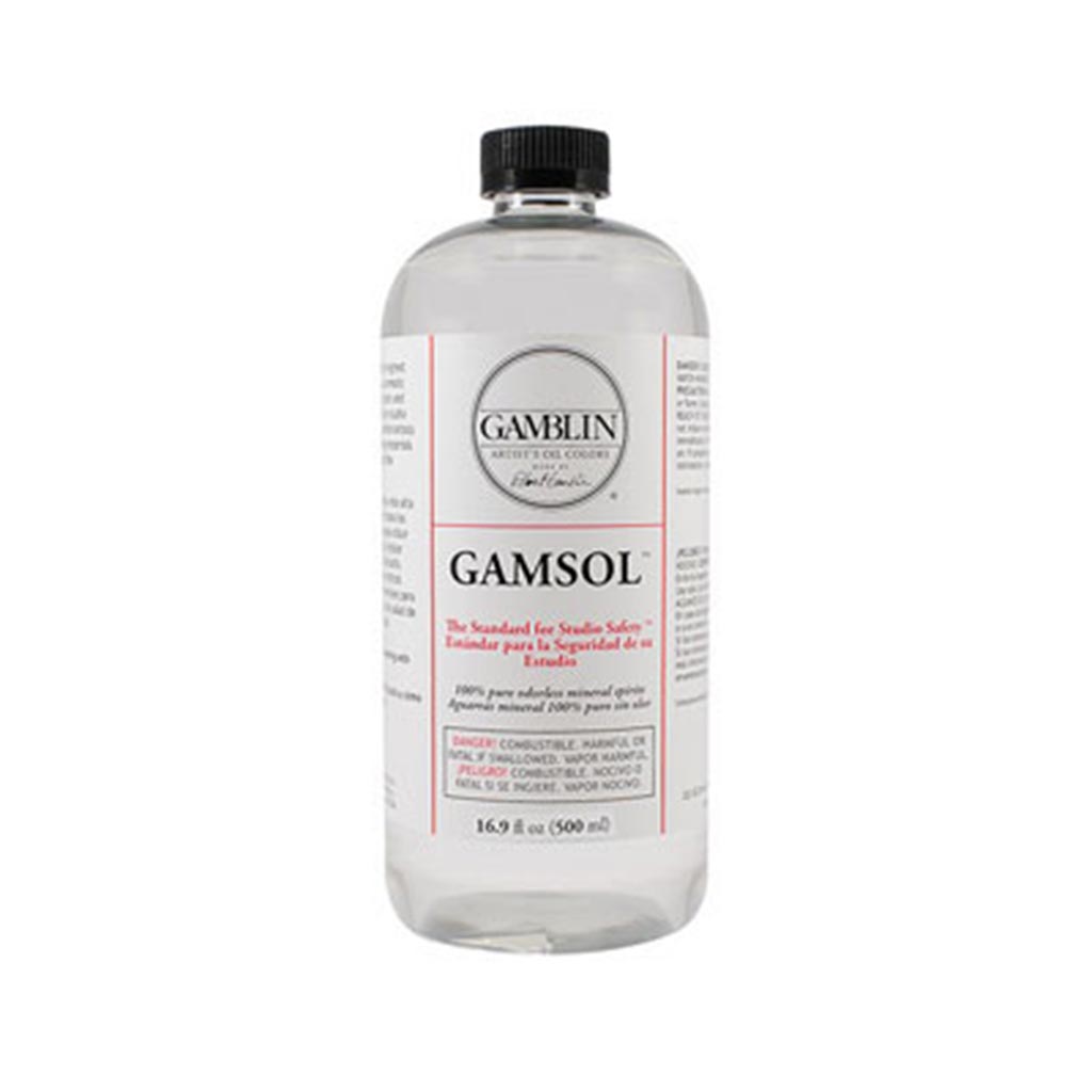 Gamblin Gamsol Odorless Mineral Spirits 32oz Can for sale online