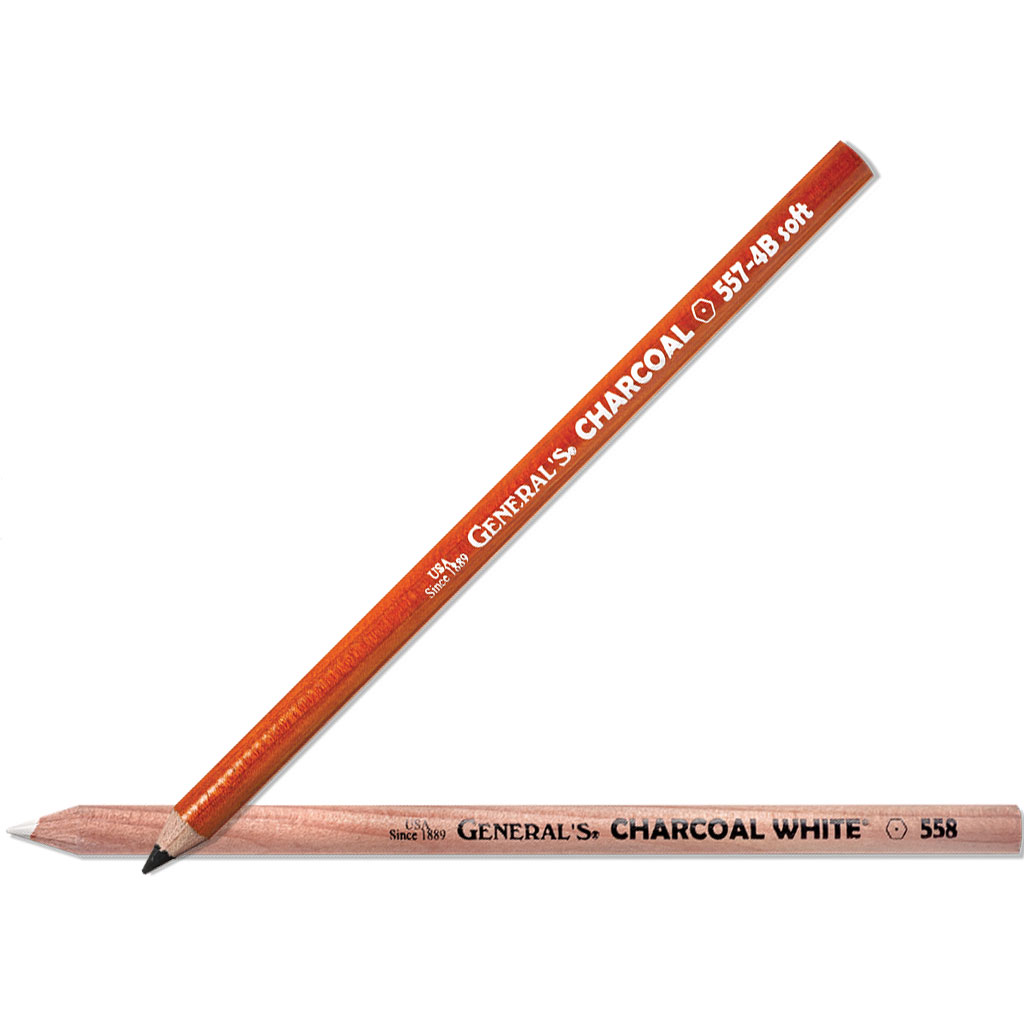 General Pencil General's Charcoal Pencil - White
