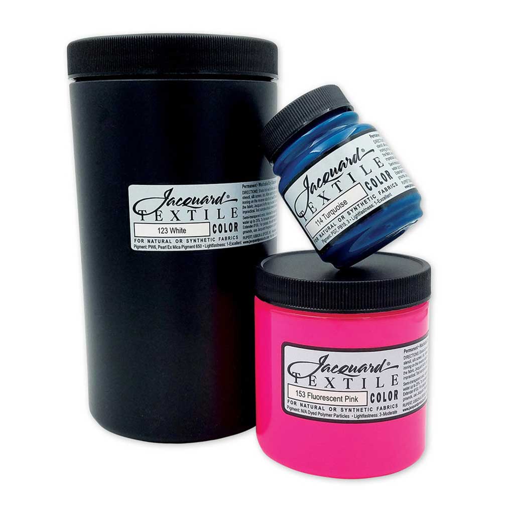 Jacquard Products Fluor Pink-Textile Color Paint, Acrylic