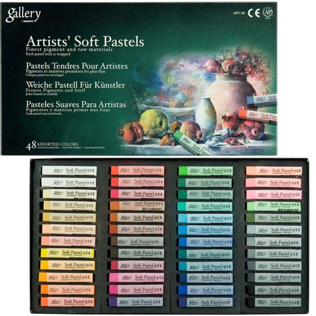 Mungyo Gallery Artists' Soft Pastels 48 Colors Unboxing and Review 