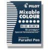 Pilot Parallel Calligraphy Pen Refills - Blue/Black Refill Pack of 6