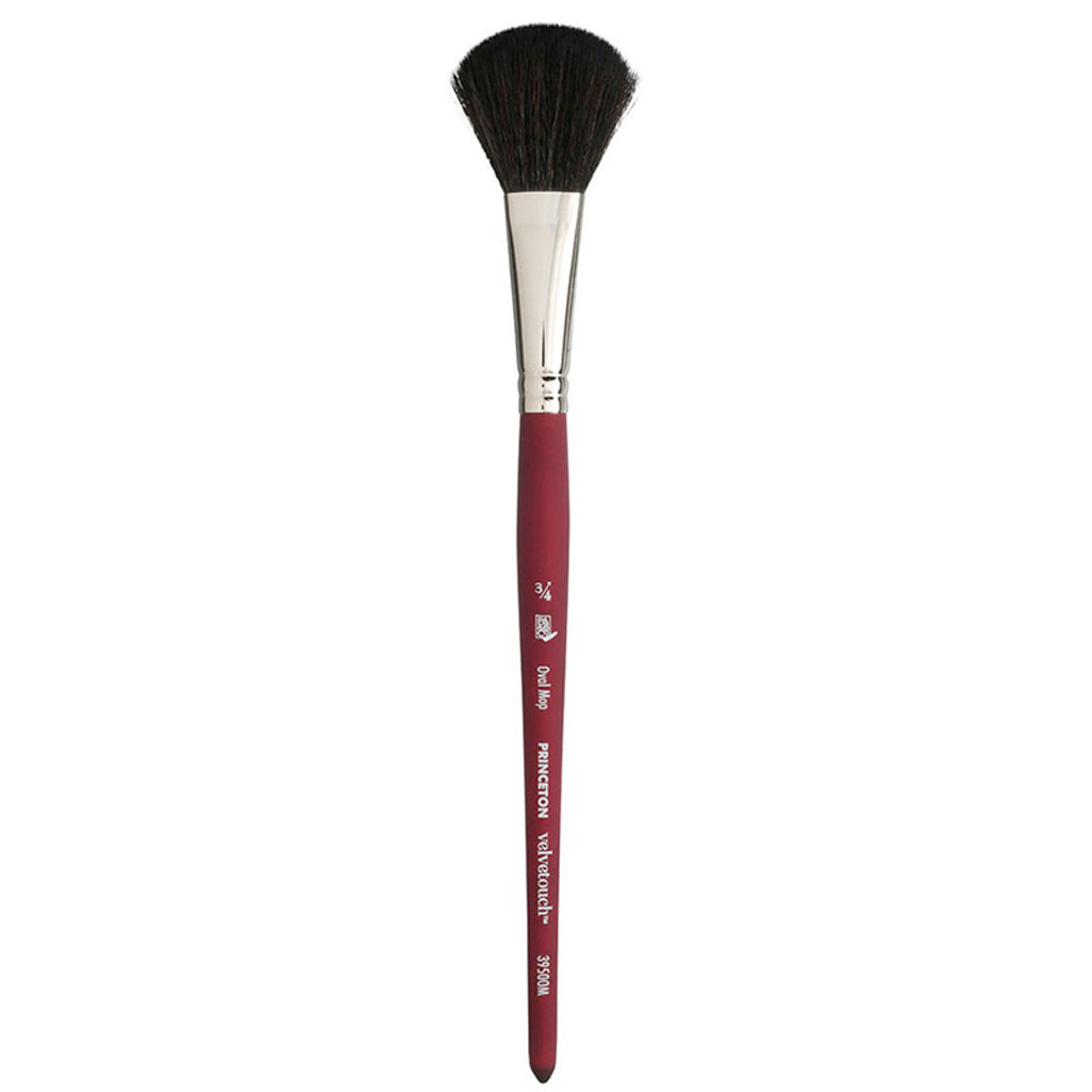 Princeton Brush Velvetouch Mixed Media 3950 series Angle Shader size 5/8 -  Wet Paint Artists' Materials and Framing