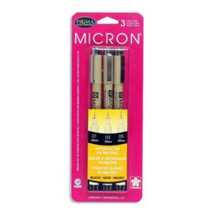 Sakura Pigma Micron Pen Sets - Assorted Set of 3