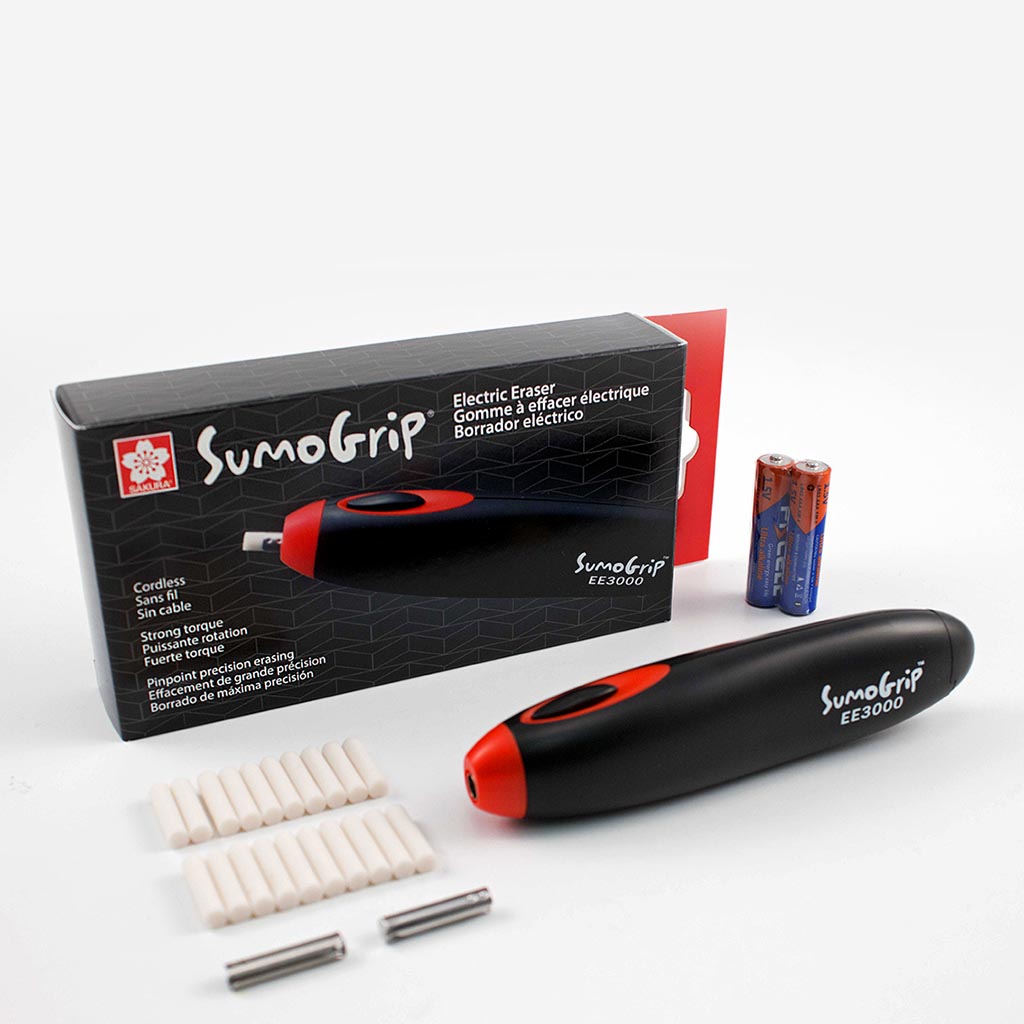  Sakura EE-3000 SumoGrip Electric Eraser, Black : Office Products