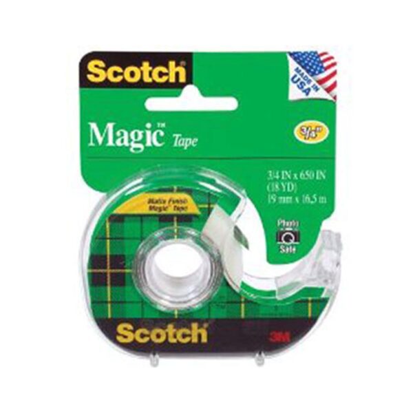 Scotch 122 Magic Tape 3/4 in W x 650in