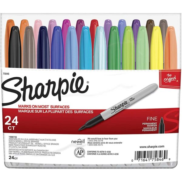 Sharpie Marker Sets - Assorted Fine Set of 24