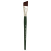 Silver Brush Ruby Satin Synthetic Brushes - Angle Shader Sz 3/4 in