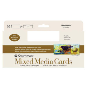 Strathmore Art Surface Greeing Cards - Mixed Media Pack of 10 4 x 9 in