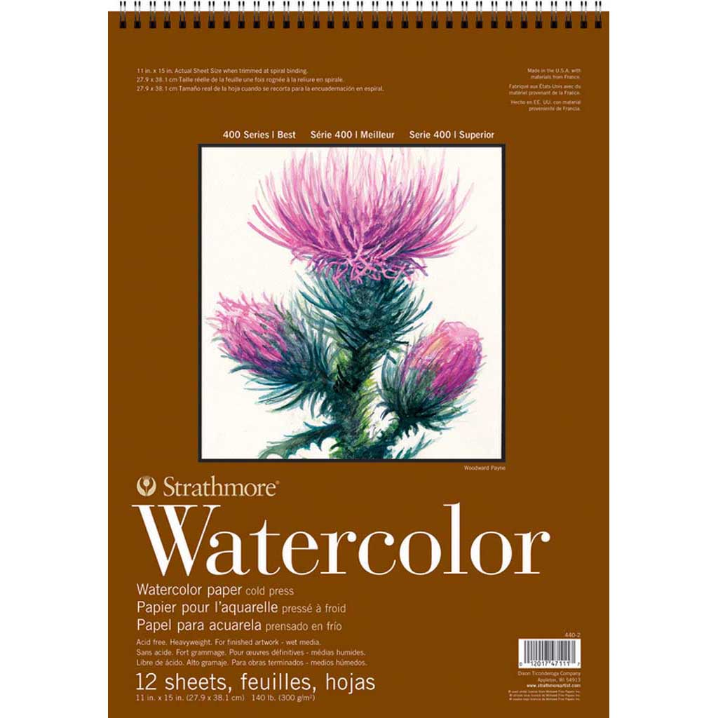 Watercolor Paper - Ready Cut by Strathmore 140lb, 6 sheets