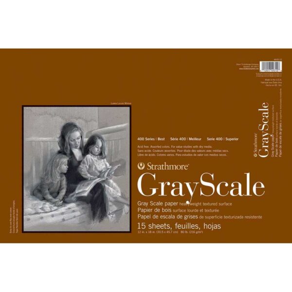 Strathmore 400 Series Gray Scale - 12 x 18 in Medium Surface 216gsm (80lb)