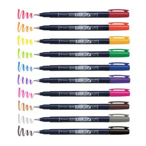 Tombow Fudenosuke Marker Brush Pen Open