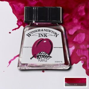 Winsor and Newton Drawing Inks - Purple 14 ml (0.47 OZ)