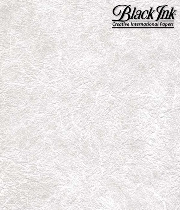Black Ink Thai Soft Unryu White 23 x 34 in