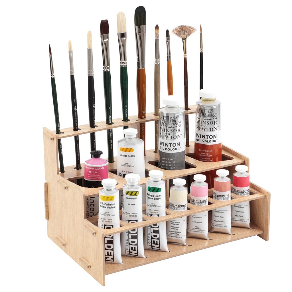 Mezzo Artist Paint & Brush Storage Racks