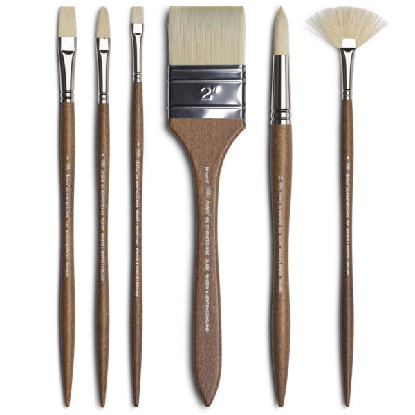 Winsor and Newton Artists Oil Synthetic Hog Brushes